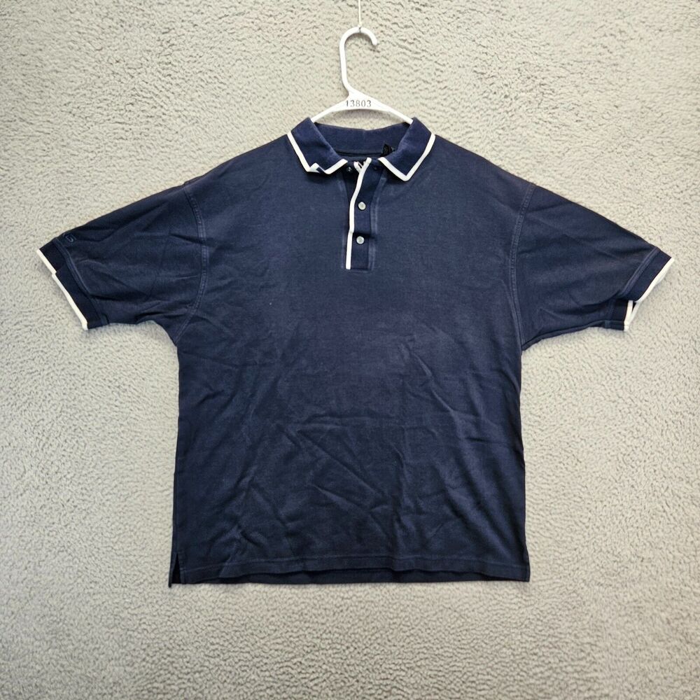 PING Golf Polo Shirt Mens Size Large Navy Blue Short Sleeve